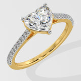 2 ct Heart Diamond Ring