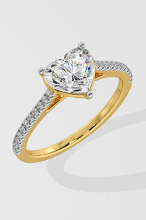 2 ct Heart Diamond Ring - House Of Quadri