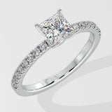 1 ct Princess Ring - House Of Quadri