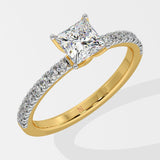 1 ct Princess Diamond Ring