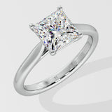 2 ct Princess Flow Diamond Ring
