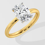 1.5 Ct Halo Oval Diamond Ring