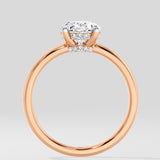 1.5 Ct Halo Oval Diamond Ring
