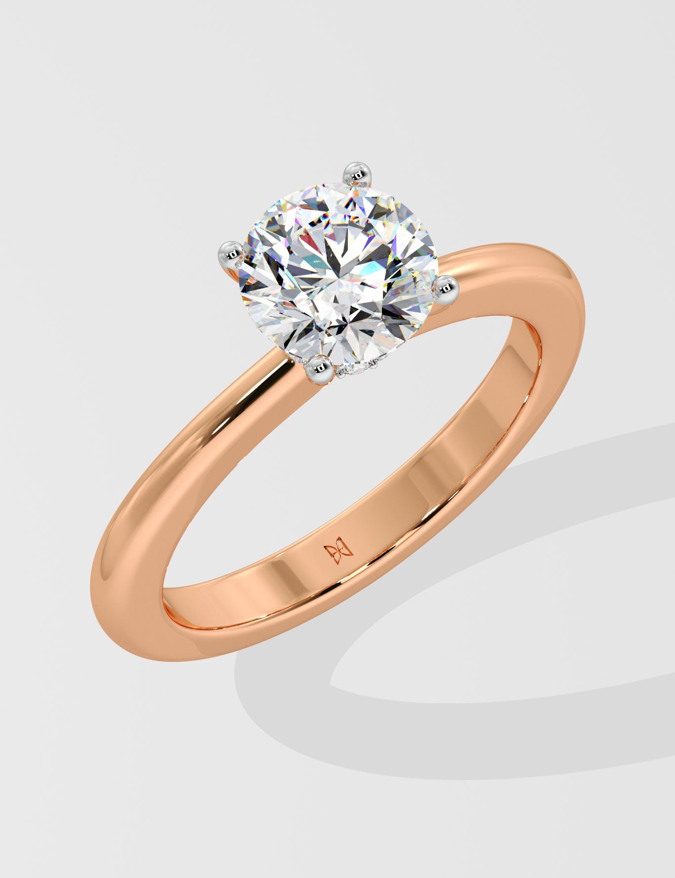 1.5 ct Secret Halo Diamond Ring