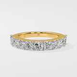 Princess Half Eternity Diamond Band