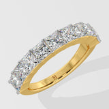 Princess Half Eternity Diamond Band