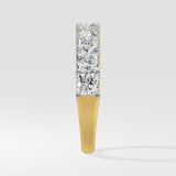 Princess Half Eternity Diamond Band