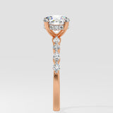 1.5 ct Round Askew Solitaire Diamond Ring