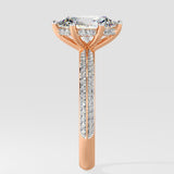 2 Ct Oval Ritz Diamond Ring