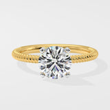 1.5 ct Braid Solitaire Diamond Ring