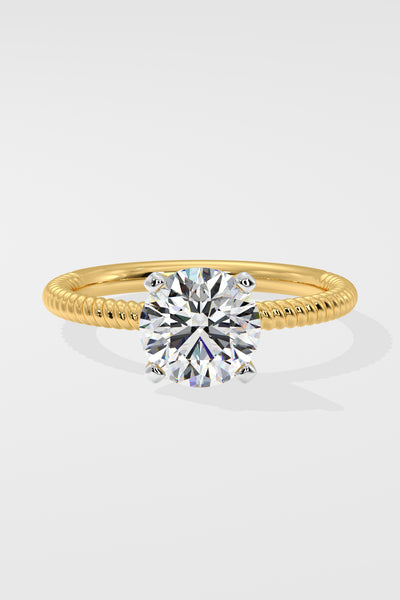 1.5 ct Braid Solitaire Ring
