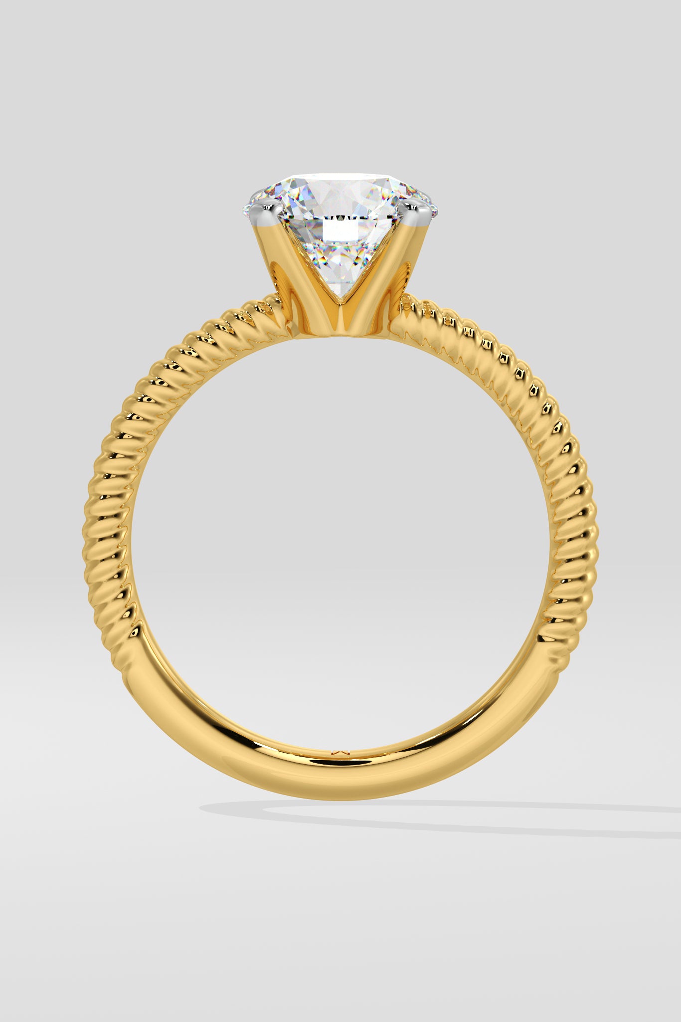 1.5 ct Braid Solitaire Ring