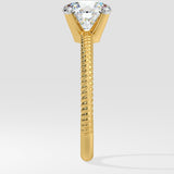 1.5 ct Braid Solitaire Diamond Ring