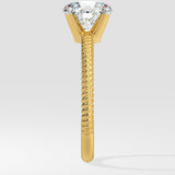 1.5 ct Braid Solitaire Diamond Ring