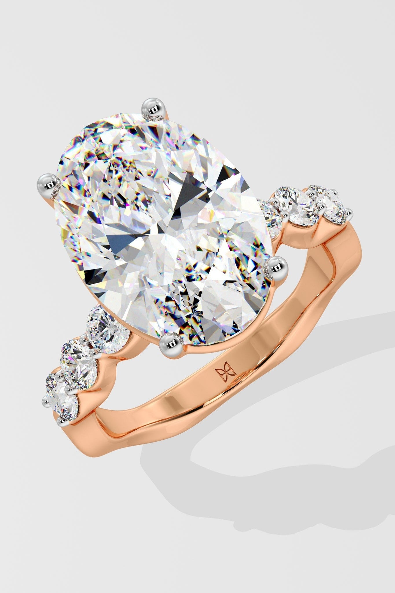 Buy ct Oval Solitaire Lab Grown Diamond Ring – House of Quadri
