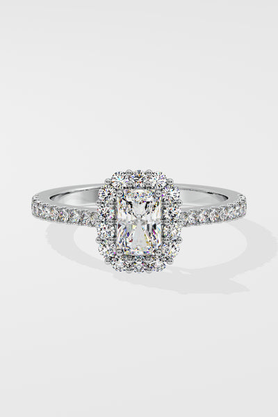 1 ct Cushion Gala Halo Ring