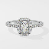 1 ct Radiant Gala Halo Diamond Ring