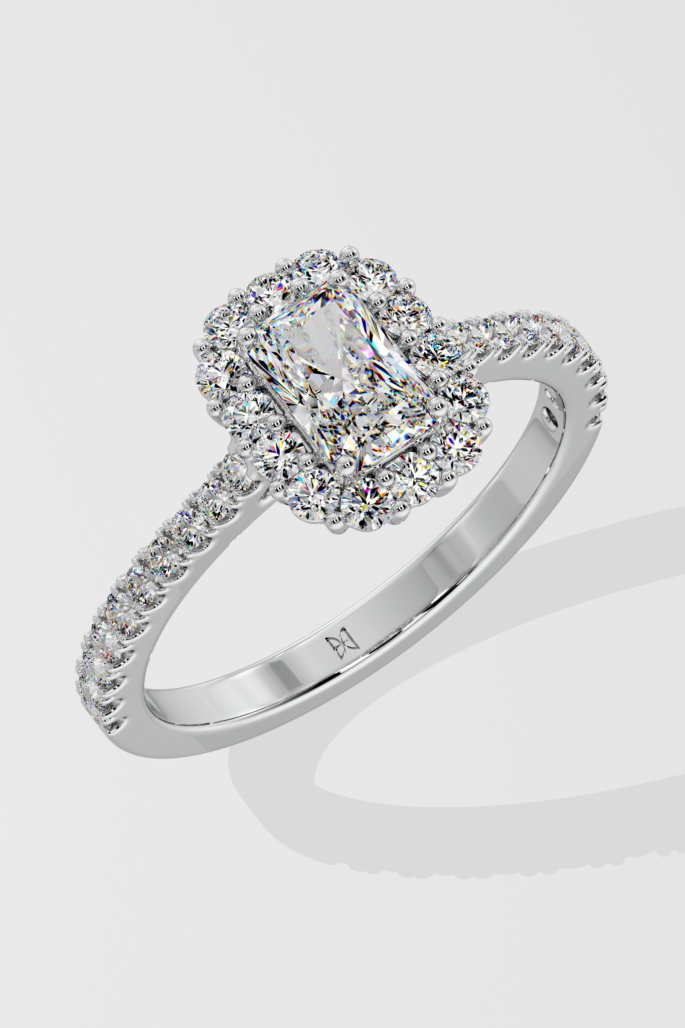 1 ct Cushion Gala Halo Ring