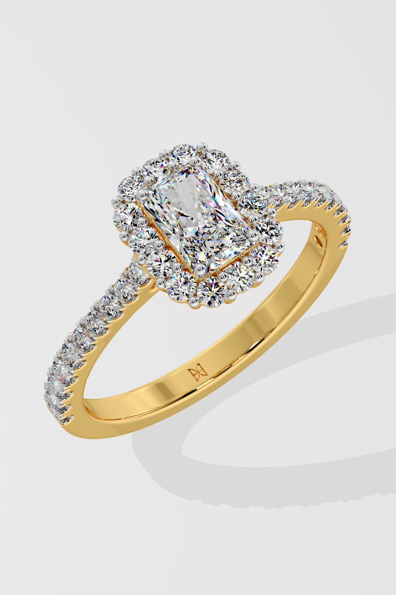 1 ct Cushion Gala Halo Ring