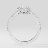 1 ct Radiant Gala Halo Diamond Ring