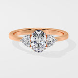 1 ct Trillium Oval Diamond Ring