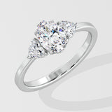 1 ct Trillium Oval Diamond Ring