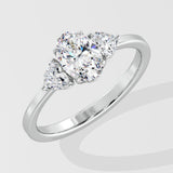 1 ct Trillium Oval Diamond Ring