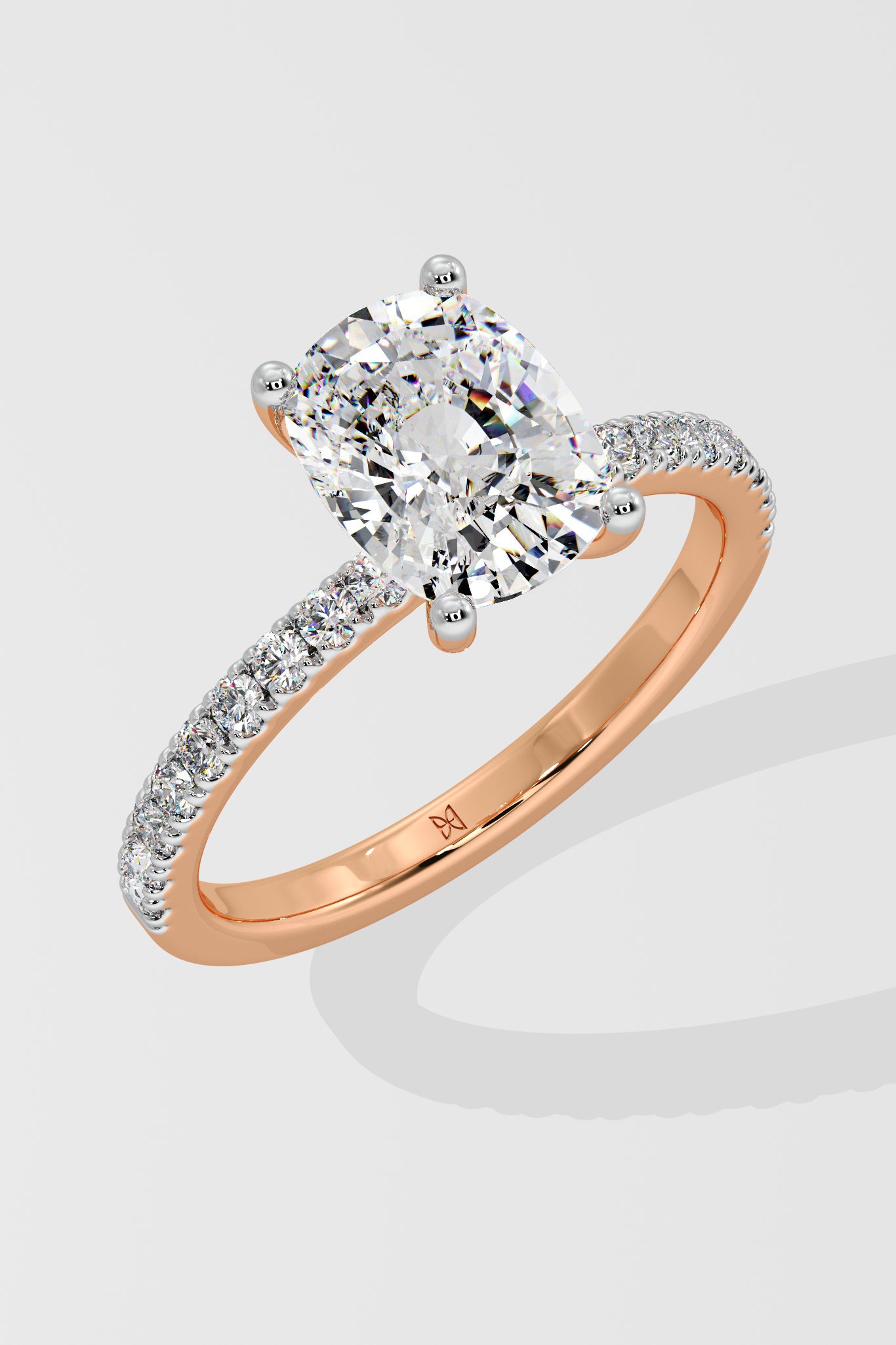 2 ct Elongated Cushion Ring