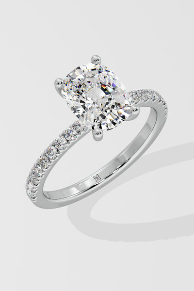 2 ct Elongated Cushion Ring