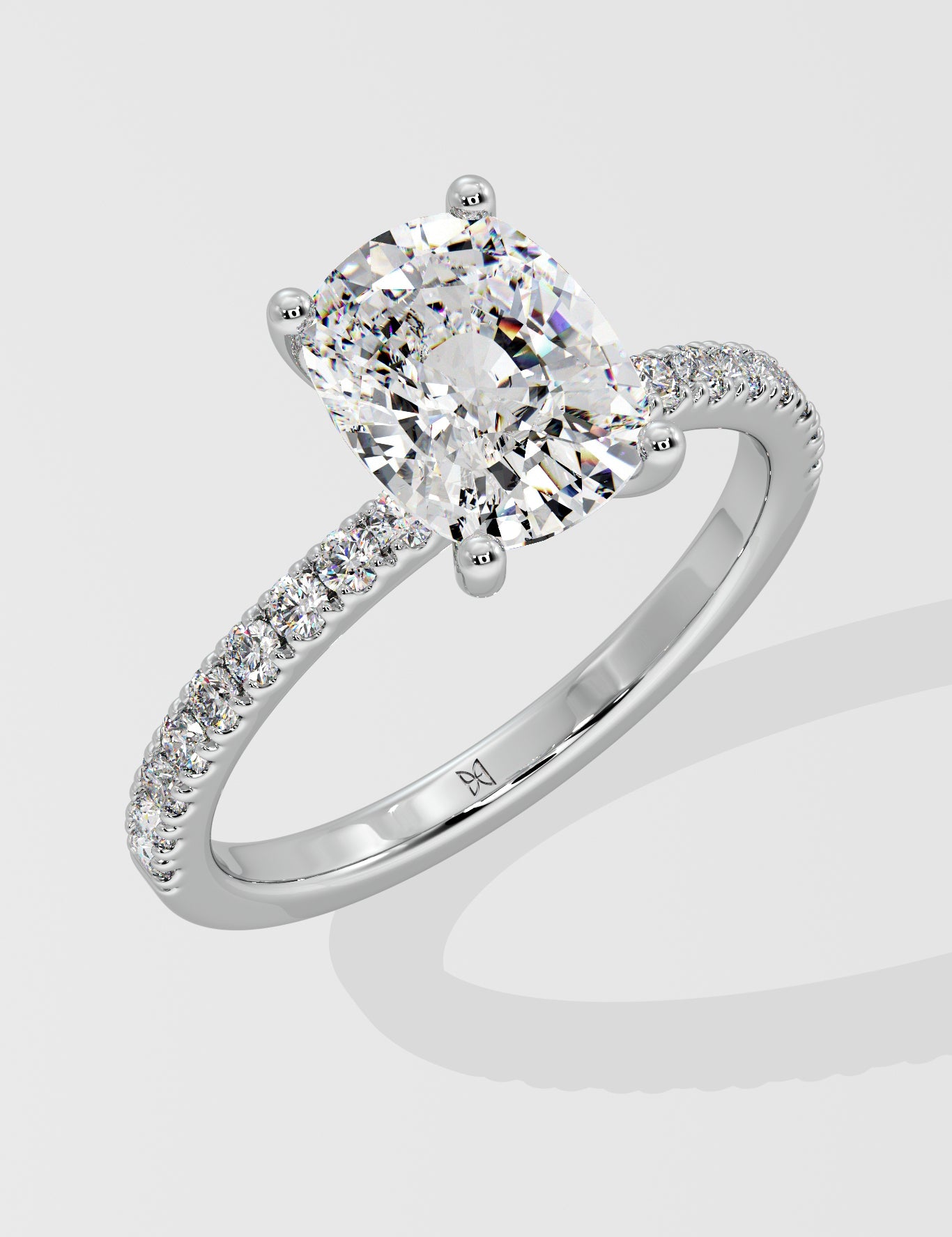 1.5 ct Elongated Cushion Diamond Ring