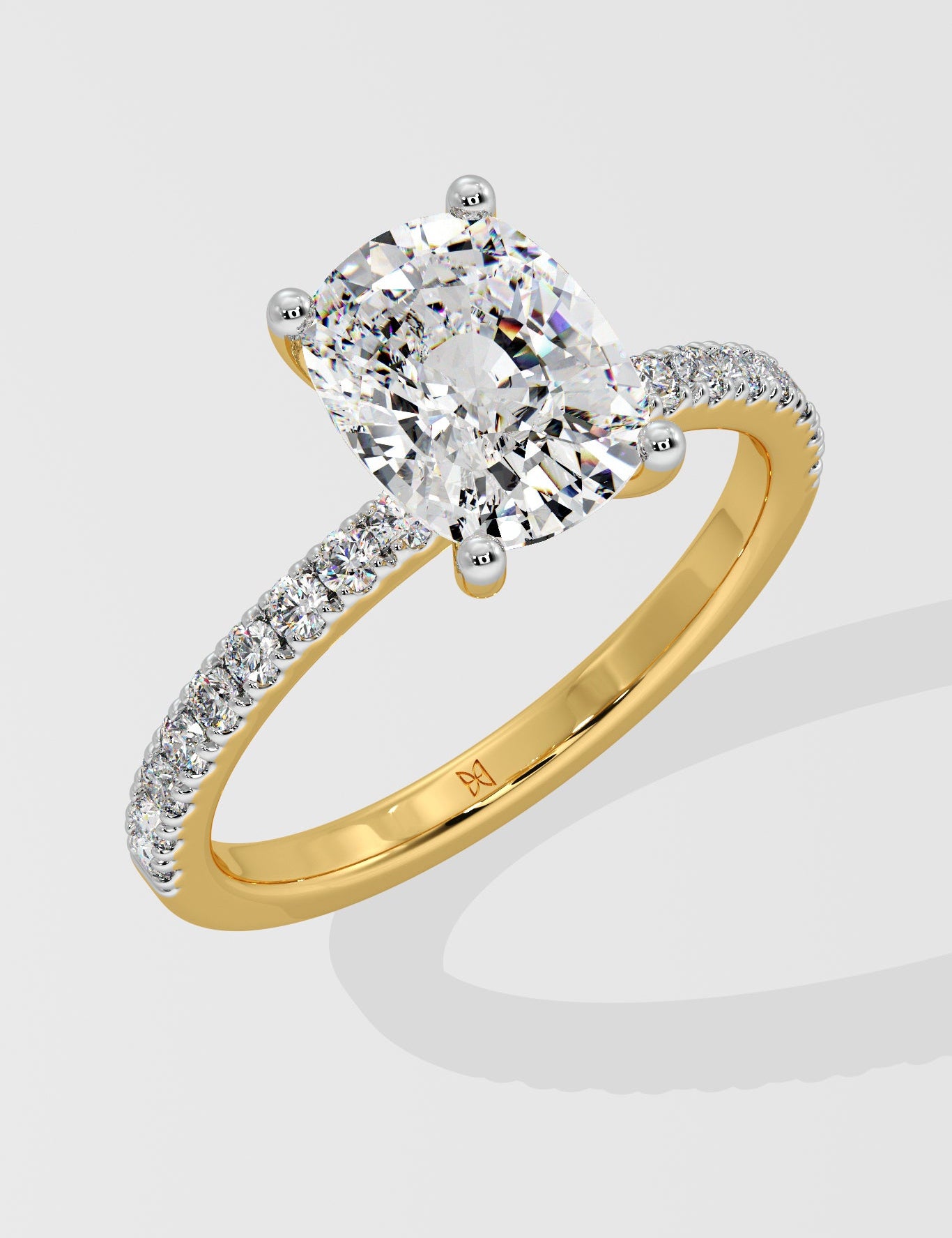 1.5 ct Elongated Cushion Diamond Ring