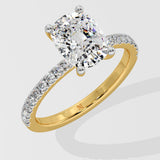 1.5 ct Elongated Cushion Diamond Ring