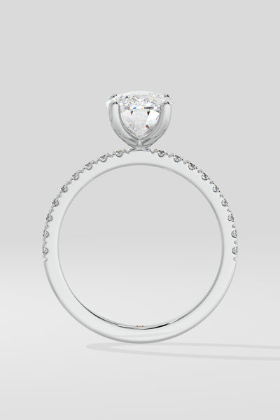 2 ct Elongated Cushion Ring