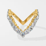 Vivid V Diamond Ring