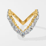 Vivid V Diamond Ring