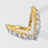 Vivid V Diamond Ring