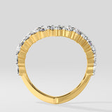 Vivid V Diamond Ring