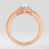 1.5 ct Oval Halo Solitaire Diamond Ring