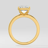 3 ct Emerald Bezel Ring