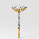 2 ct Pear Hidden Halo Diamond Ring