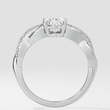 1.5 ct Oval Infinity Diamond Ring