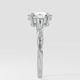 1.5 ct Oval Infinity Diamond Ring