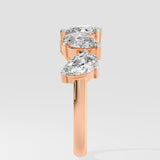 Angular Pear Diamond Band