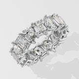 Pear & Emerald Eternity Diamond Band