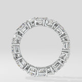 Pear & Emerald Eternity Diamond Band