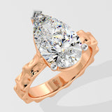 3 ct Pear Inegale Ring
