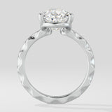 3 ct Pear Inegale Ring