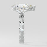 3 ct Pear Inegale Ring