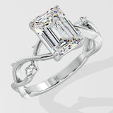 2.5 Ct Emerald Willow Ring