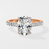 2 ct Cushion Classic Diamond Ring